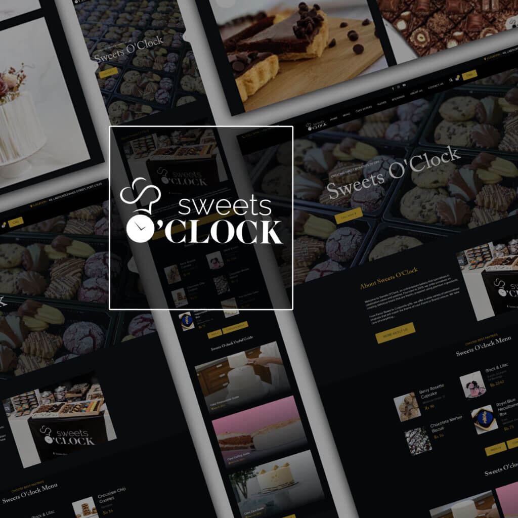 Sweets O'Clock E-Commerce Website Featured Image