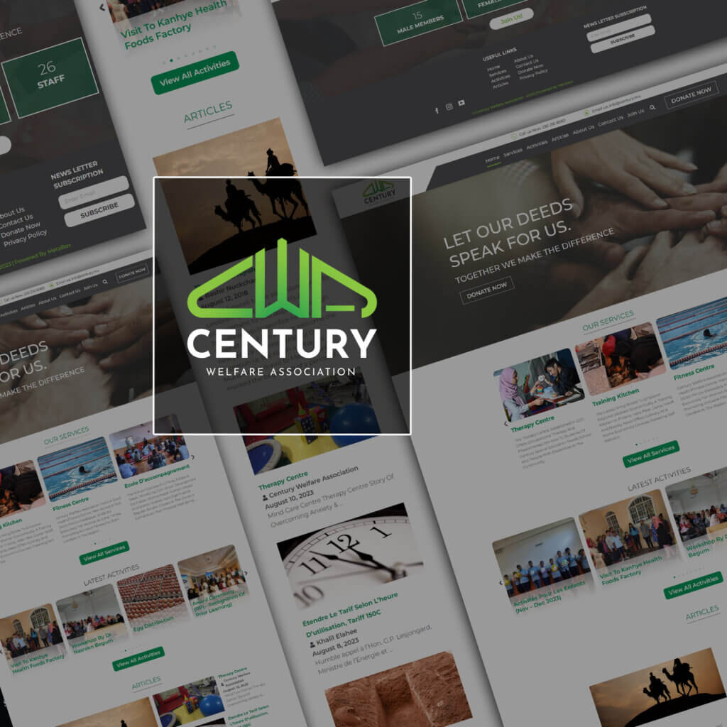 Century Welfare Association Website Featured Image